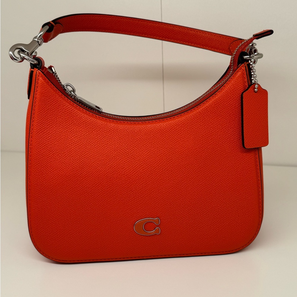 COPY - Coach Teri Hobo Orange Leather Shoulder Bag